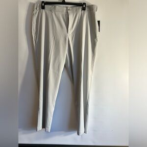 SLAZENGER LIGHT GREY HI RISE MENS CORE PANTS W40L30 WICKING VIETNAM MADE NWTS